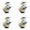 Service Caster 5 Inch Nylon Swivel Caster Set with Roller Bearings and Brakes SCC SCC-20S520-NYR-TLB-4 - alternate 1